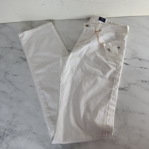 Ag Adriano Goldschmied The MatchBox Slim Stright White Men Jeans 31 NWT